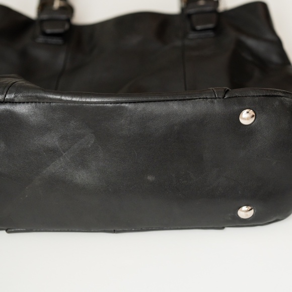 Coach Black Leather Tote Bag - Picture 11 of 15
